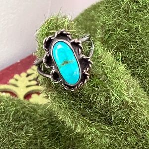 Sterling and turquoise vintage ring